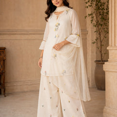Floral Embroidered Farshi Kurta Set