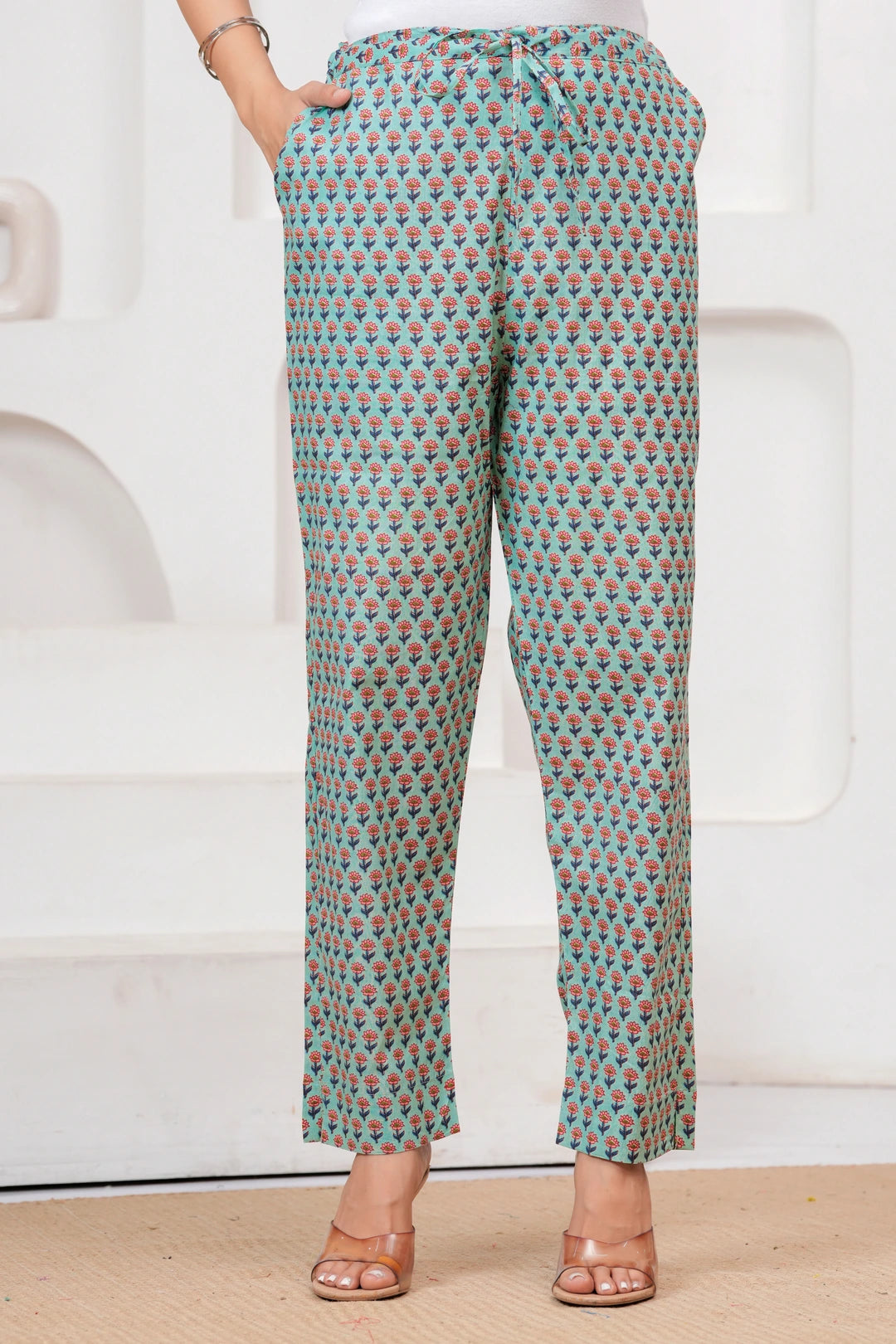 Jaipuri Buti Print Cotton Co-ord Set for Women