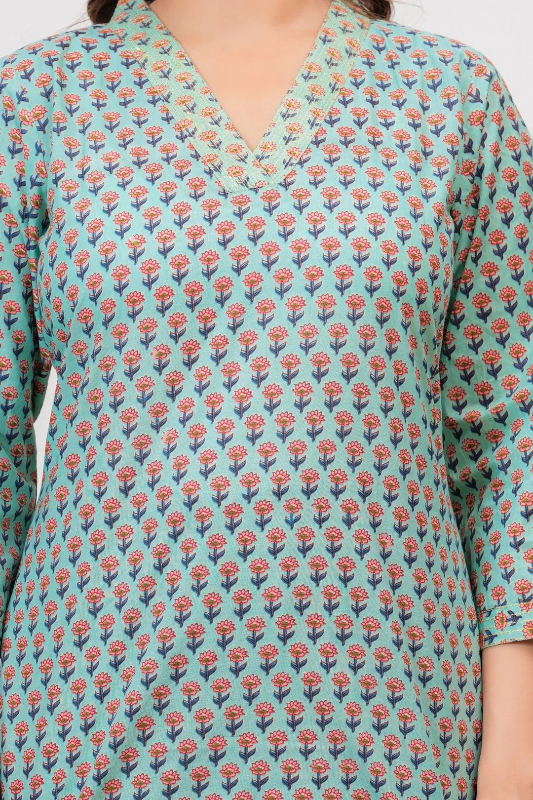 Jaipuri Buti Print Cotton Co-ord Set for Women