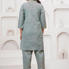Jaipuri Buti Print Cotton Co-ord Set for Women