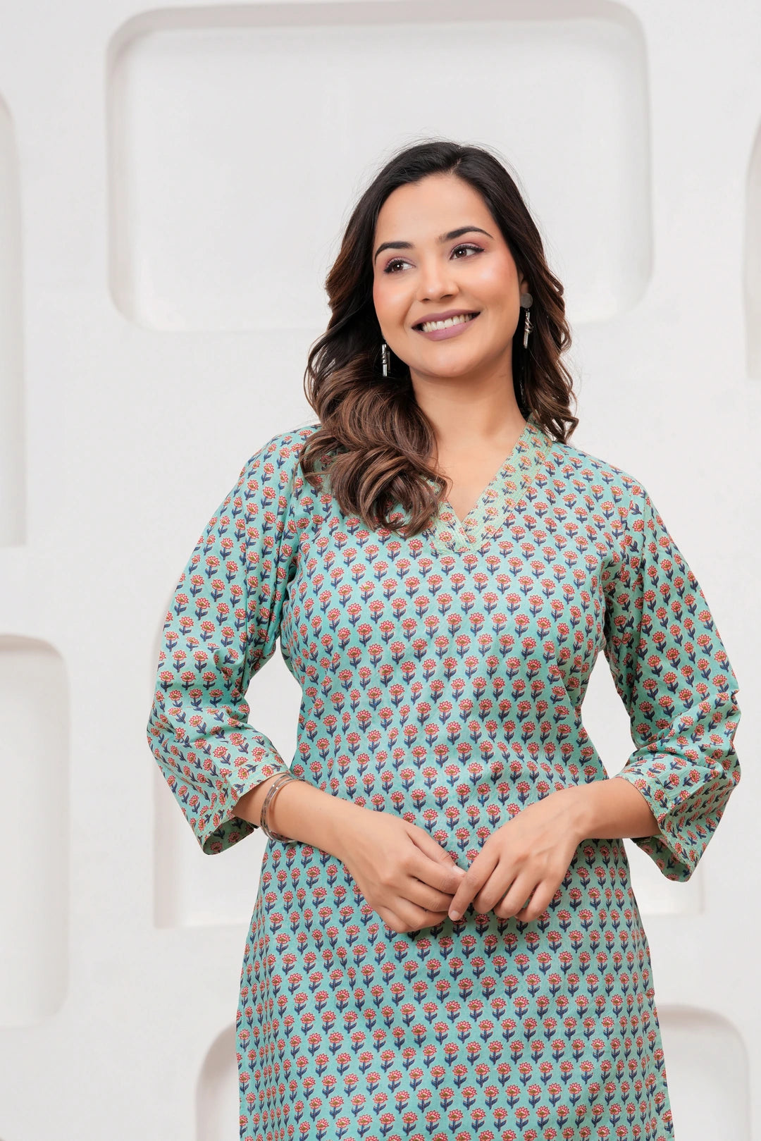 Jaipuri Buti Print Cotton Co-ord Set for Women