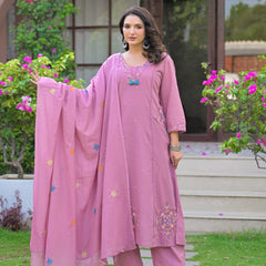 Cotton 60×60 Patchwork Embroidered Kurta