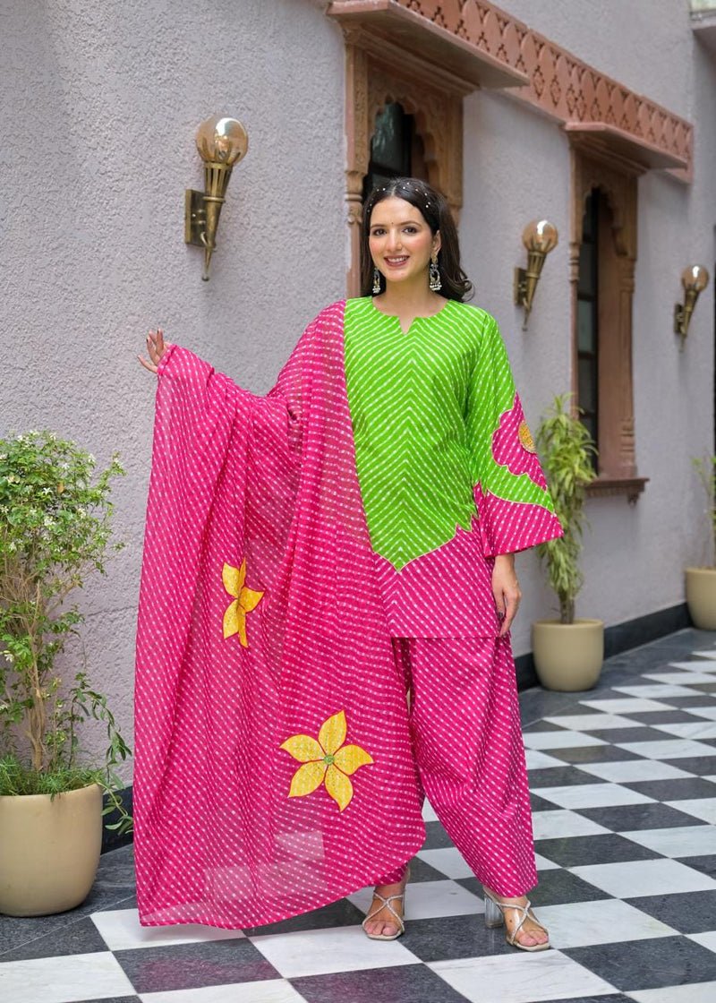 Lahriya Farshi Cotton Suit Set