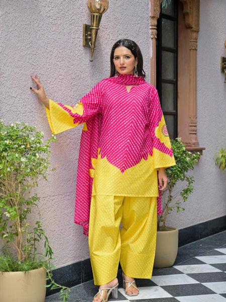 Lahriya Farshi Cotton Suit Set