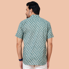 Sage Buti Shirt | Dooriya Jaipur