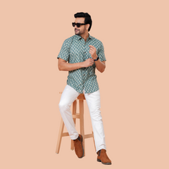 Sage Buti Shirt | Dooriya Jaipur